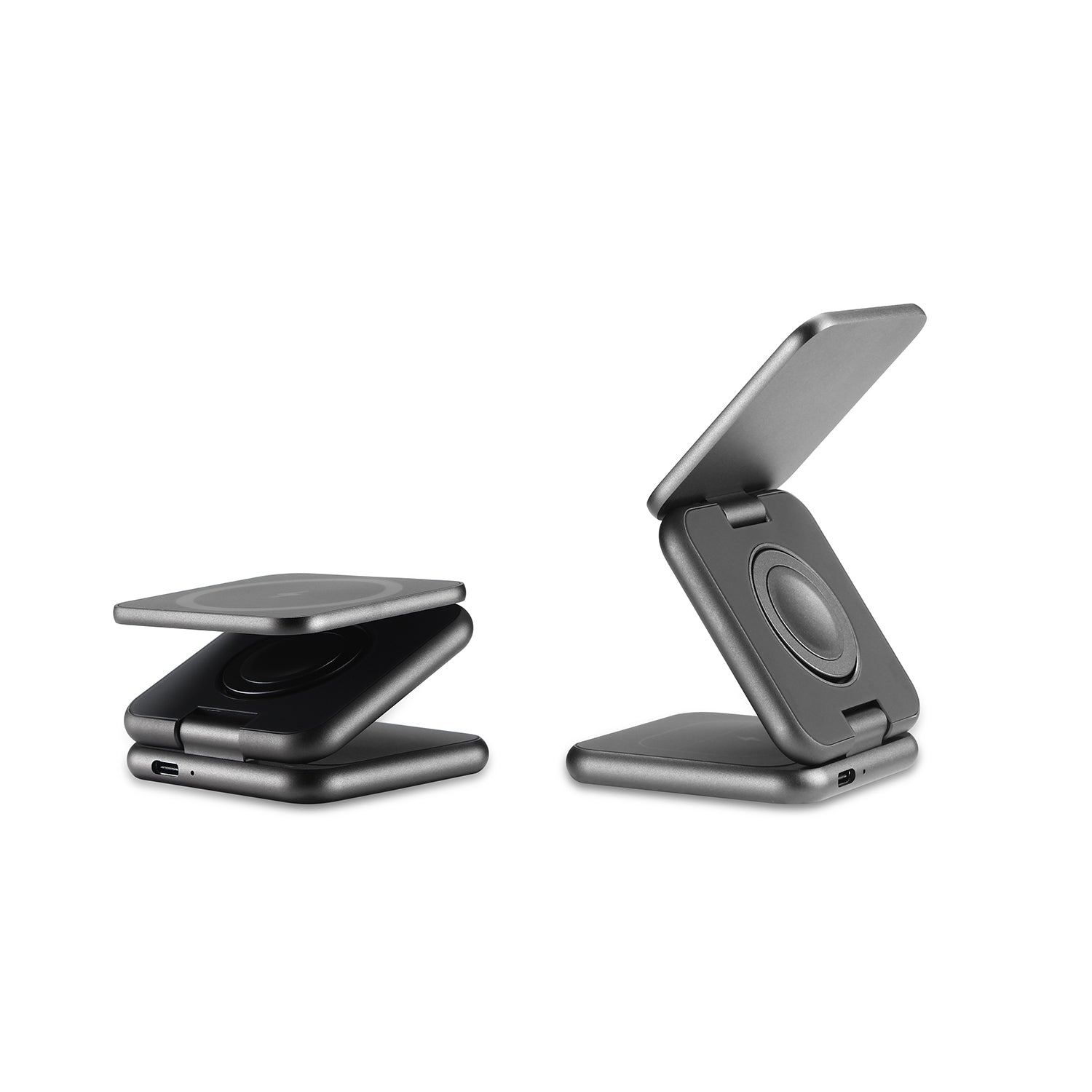 KUXIU X40 3-In-1 Foldable Magnetic Wireless iPhone iWatch airpods Charger  &Stand