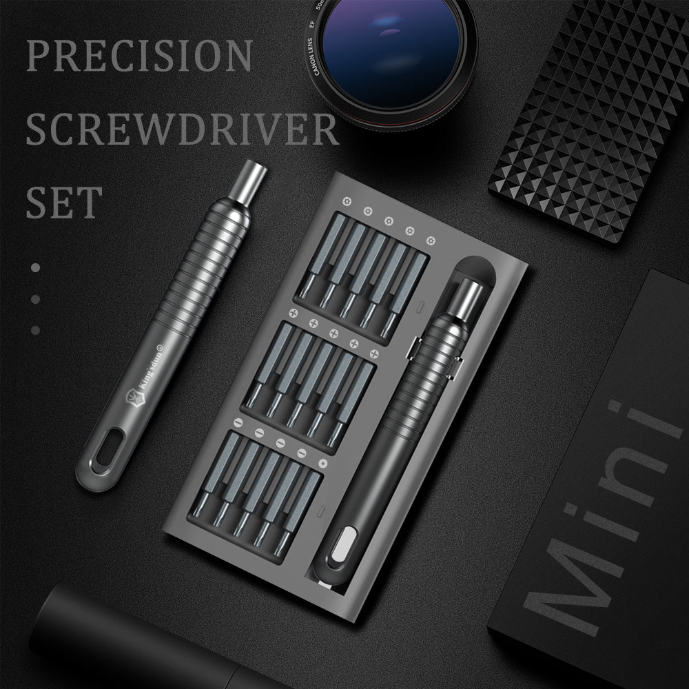 30-in-1 Manual Precision Screwdriver Set, Magnetic Driver Bits, S2 Steel