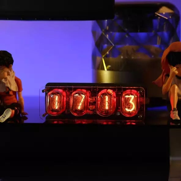 Cyberpunk Soviet IN12 Nixie Tube Clock Retro Original Design