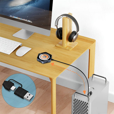 15W Wireless Charging Dock: 6-in-1 Magnetic Suction Quick Charge USB Hub for iPhone 15 Series