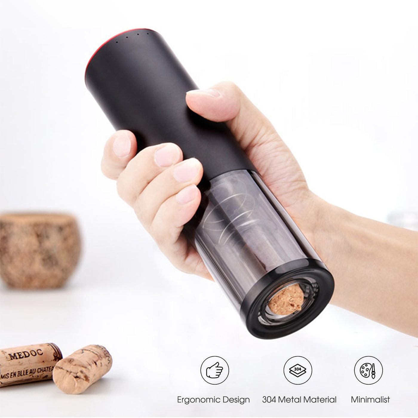 Automatic Electric Wine/Bottle Opener, Kitchen Opening Tool with USB Charging