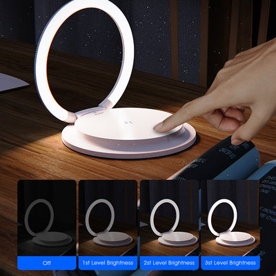 Wireless Charger with LED Night Light, Cell Phone Holder