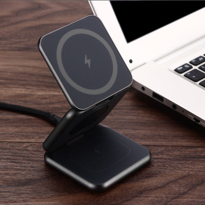 ALTERBELL: 3-in-1 Foldable Magnetic Wireless Charger & Stand