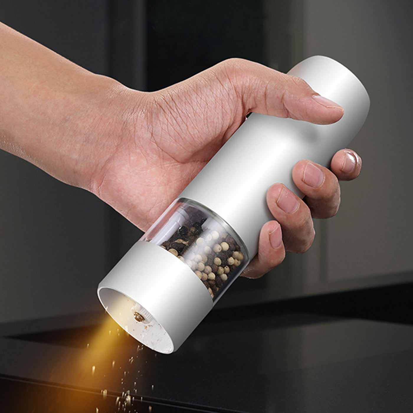 Rechargeable Electric Salt And Pepper Set, Automatic Grinder With