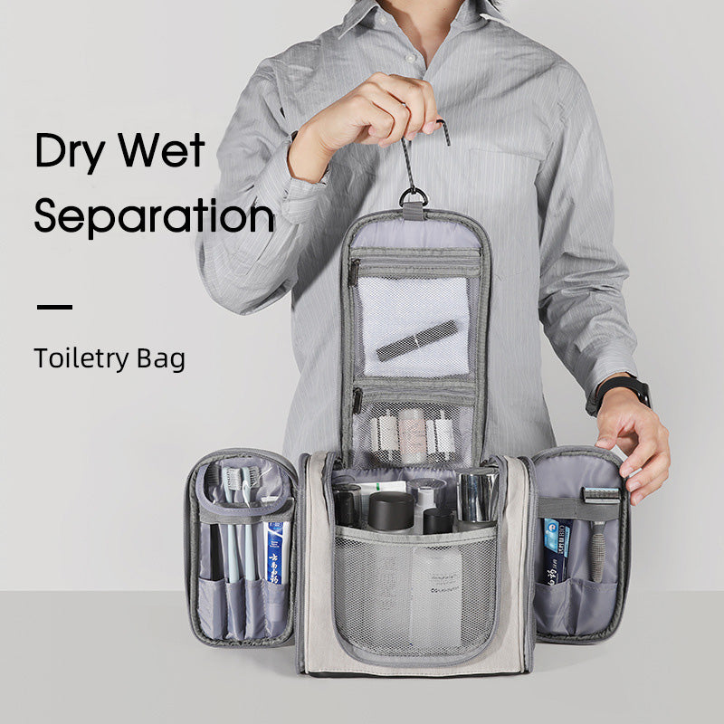 Hanging Travel Toiletry Bag, Dry Wet Separation