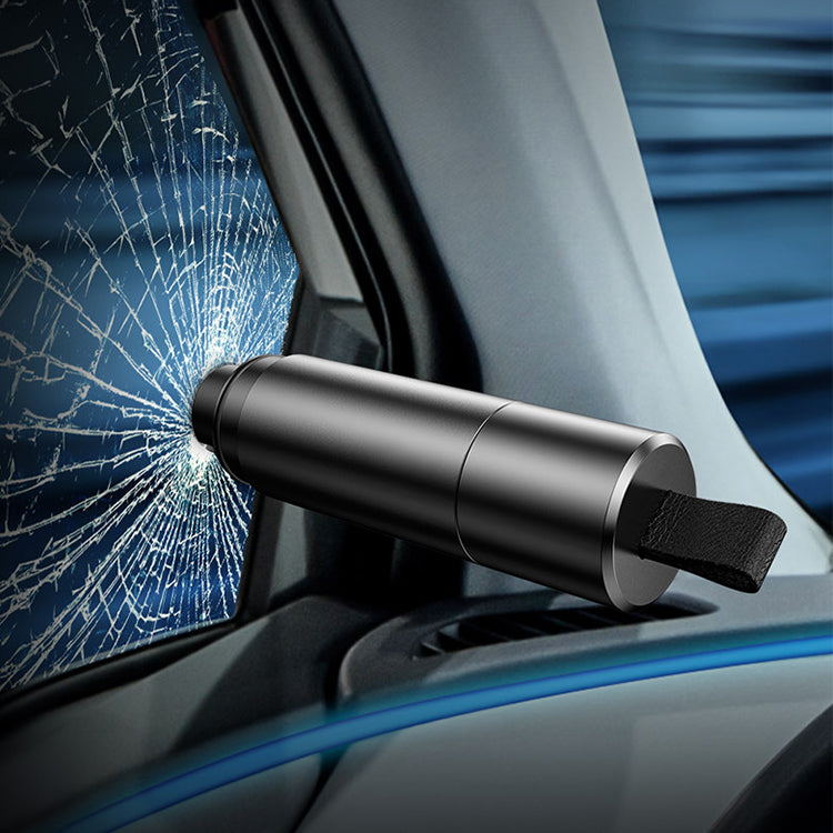 2-in-1 Emergency Escape Tool: Window Breaker & Seat Belt Cutter