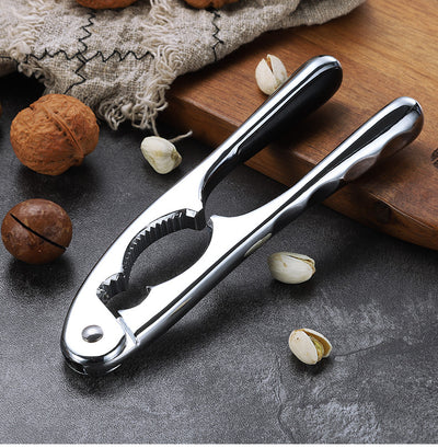 Nut Crackers, Walnut Cracker Chestnut Opener Zinc Alloy Clip Tool for Seafood Shell with Non-Slip Handle