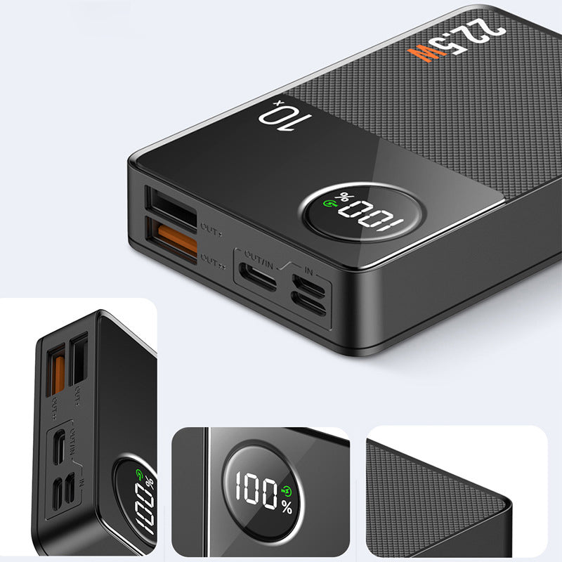 Super Fast Charge Power Bank 10000/20000/30000 mAh, w/ 3 Outputs 3 Inputs, MacBook Pro/Air/iPhone/Android Phones Compatible