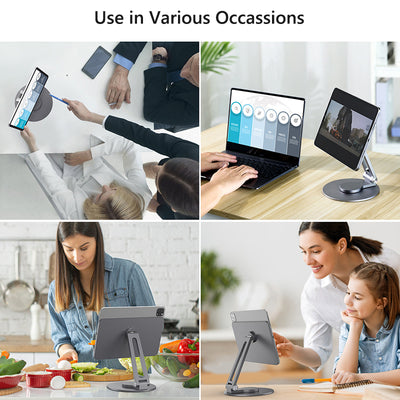 Float Magnetic Rotatable Stand for iPad, Swivel with 360° Rotating Base