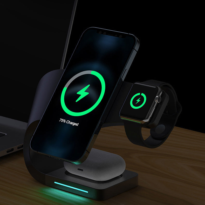 4-in-1 15W Magnetic Wireless Charger for iPhone, Apple Watch, Airpods & Android Phone