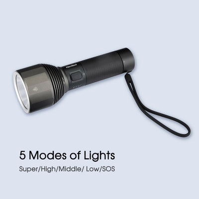 Rechargeable Flashlight, Super Bright Tactical Flashlight with 5 Light Modes for Hiking Camping Cycling