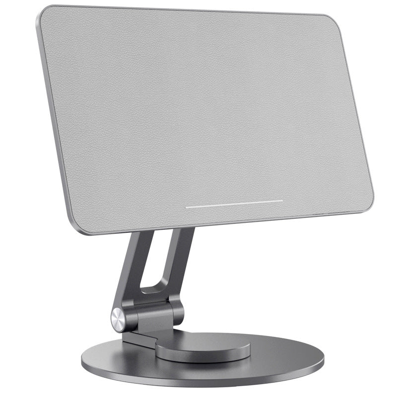 iPad Stand Swivel,Aluminum Portable 360°Rotating Tablet iPad Stand Holder  for Desk,Business,Kitchen,Desktop - Silver 
