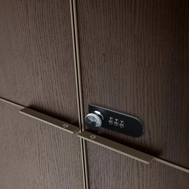 Mechanical Password Lock of 3 Digital Codes for Closet Cabinet
