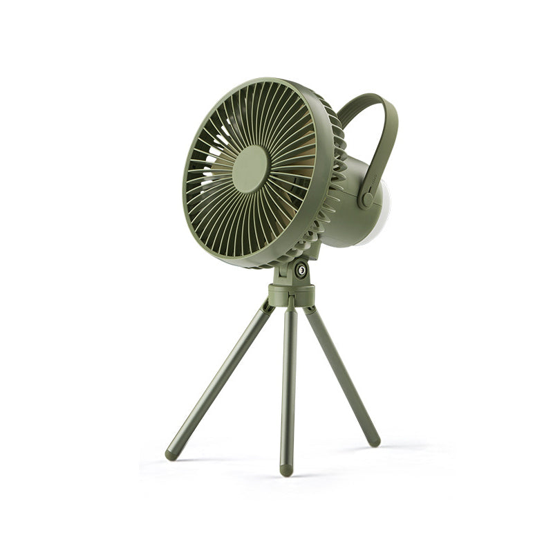 Battery Powered Fan with LED Light for Camping, Outdoor Activities