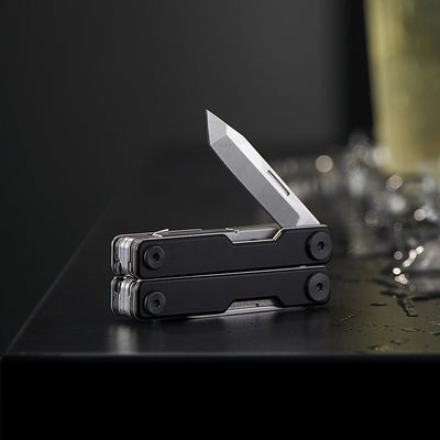 Mini Multi-Function Pocket Knife, Multitool Keychain Folding All In One Tool, 420-Stainless Steel